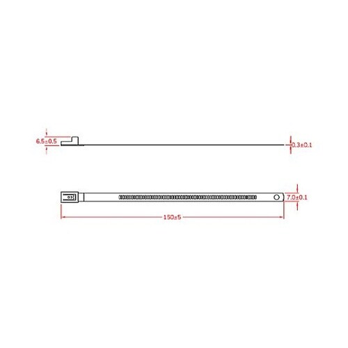 7.0x150mm 結束バンド(SUS3