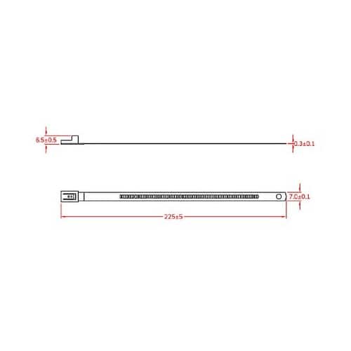 7.0x225mm 結束バンド(SUS3