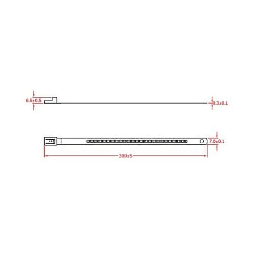 7.0x300mm 結束バンド(SUS3