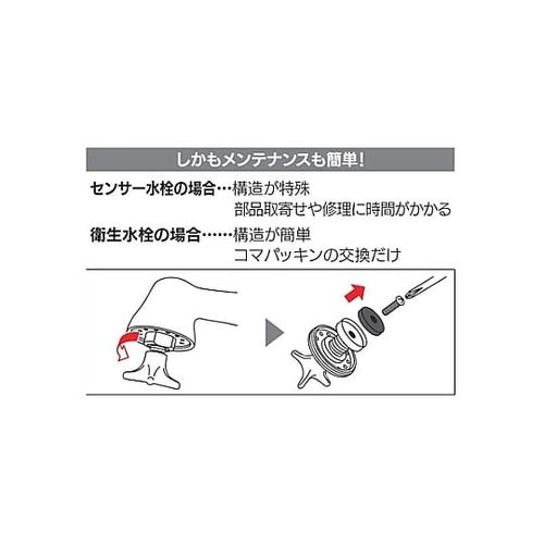 衛生水栓(ミドル) EA468B−77