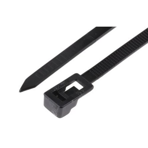 200mm 結束バンド(再結束タイプ/黒