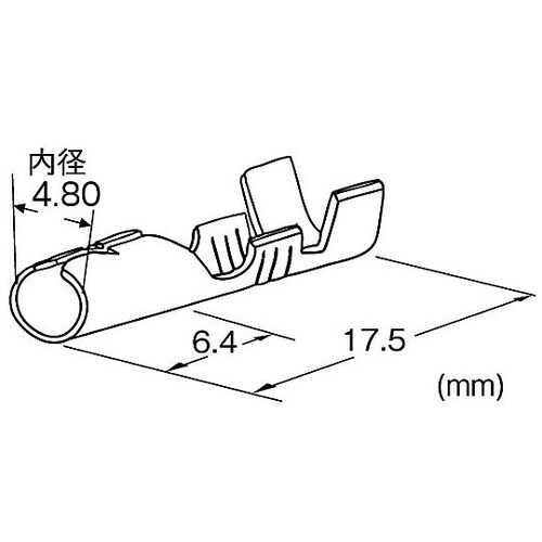 0.50−2.00mm2 ギボシ形ソケット