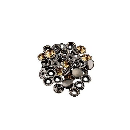 15mm リングホック(真鍮・黒ニッケル