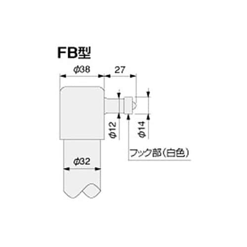2.0m 断路器操作用フック棒(プラスチ