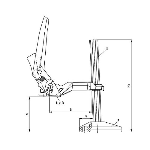 0−240mm マシンテーブルクランプ