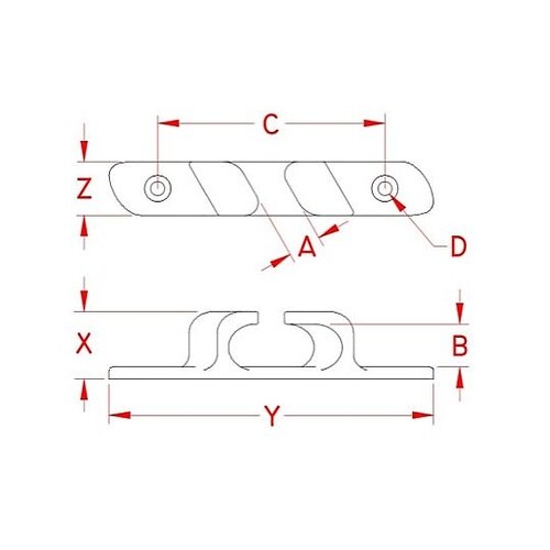 120.7x25.4mm プレートフック