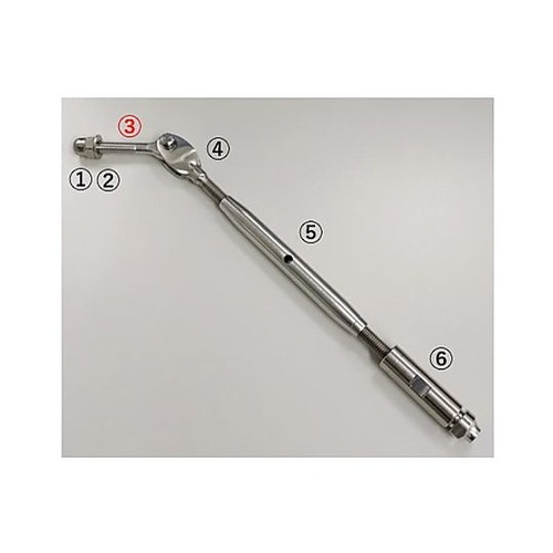 M12x 80mm 全ねじアイボルト(左