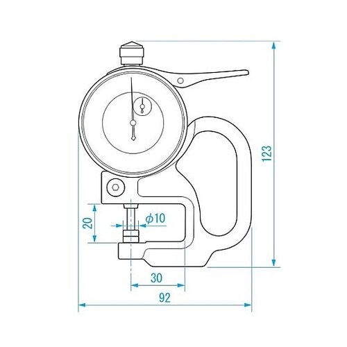 0−10mm シクネスゲージ(ダイヤル)