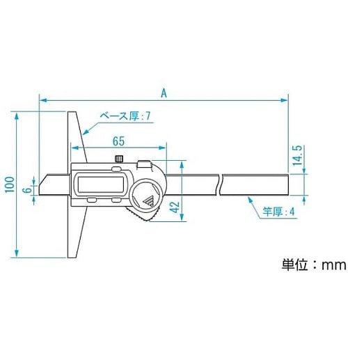 200mm デプスゲージ(デジタル) E