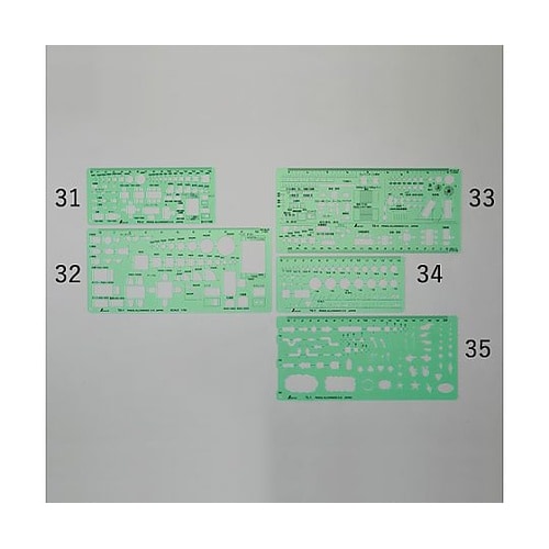 105x230mm 家具記号定規 EA7