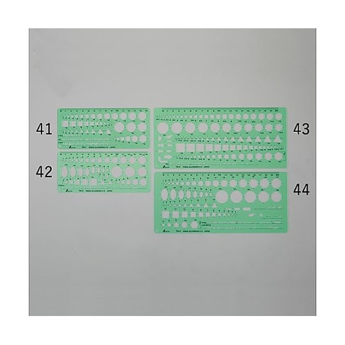 105x230mm 一般記号定規 EA7