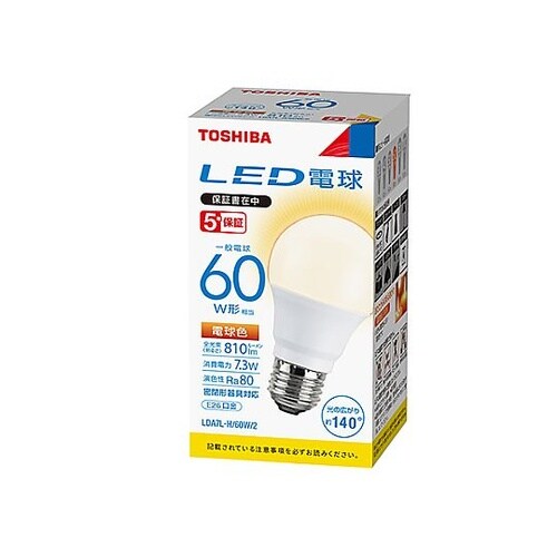 AC100V/7.3W/E26 電球/L