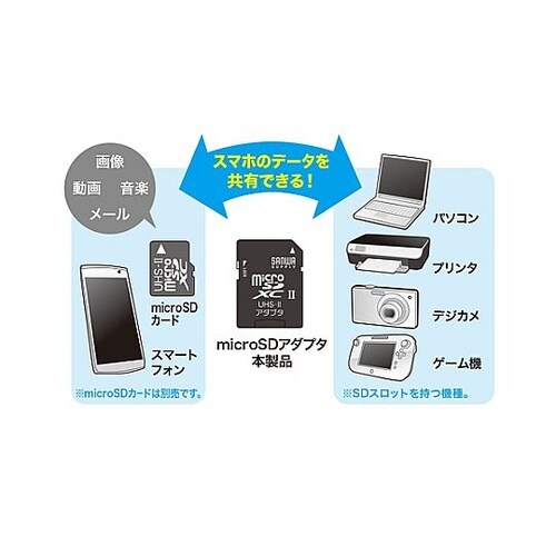変換アダプタ(microSD→SD) E