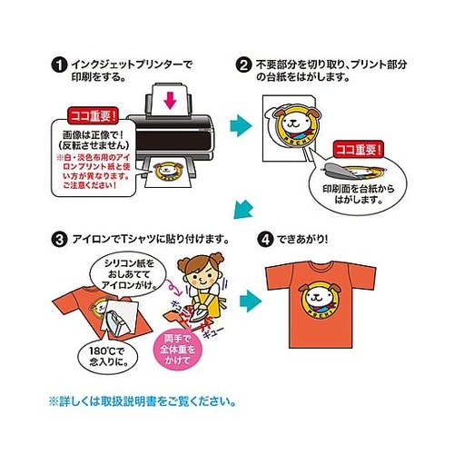 A4判 アイロンプリント紙(カラー布用/