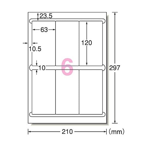 A4判/ 6面 63 x 120 mm