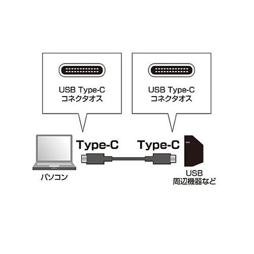 1.0m USBケーブル(C−C/USB