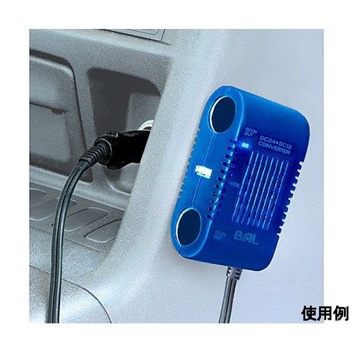 DC24V→DC12V/15A(USB