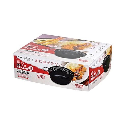 25cm 天ぷら鍋(鉄製/IH対応) E