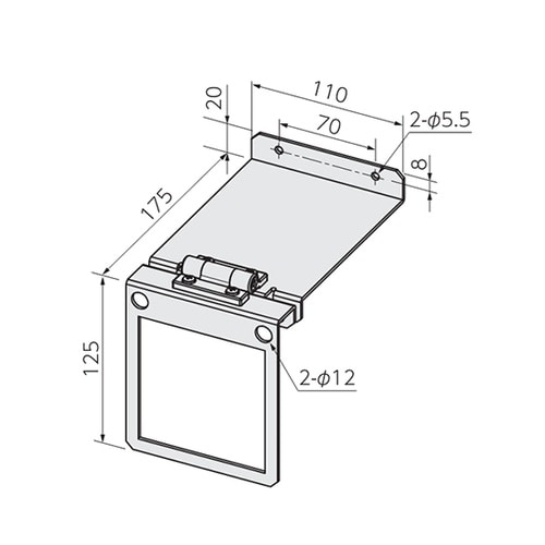 110x175x125mm 取付金具(開