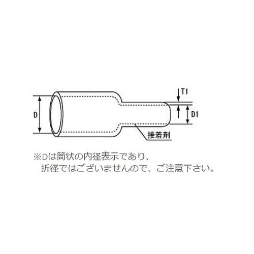 16.0x500mm 熱収縮チューブ(黒
