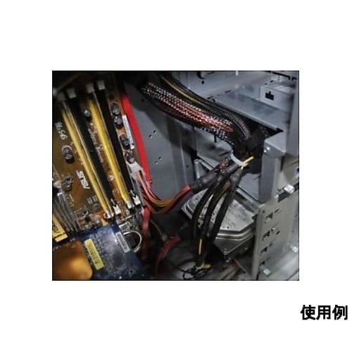 9.0mmx 5m 編組保護チューブ(黒