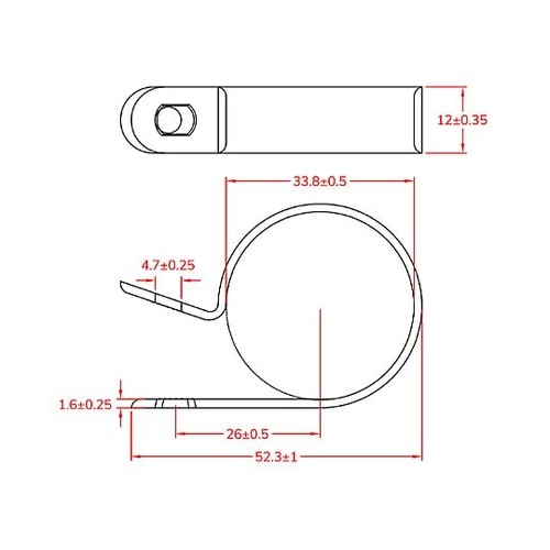 33.8mm ケーブルクランプ(100個