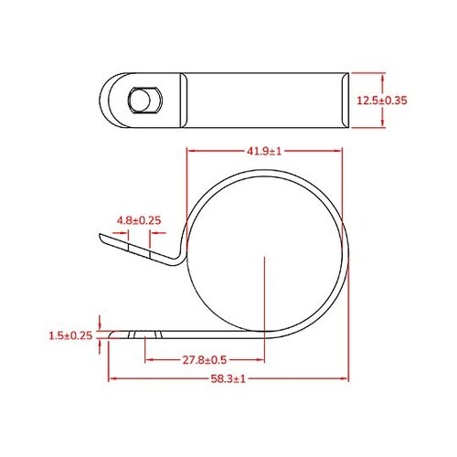 41.9mm ケーブルクランプ(100個