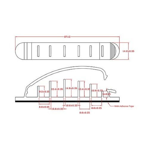 87x14.2mm ケーブルクランプ(1