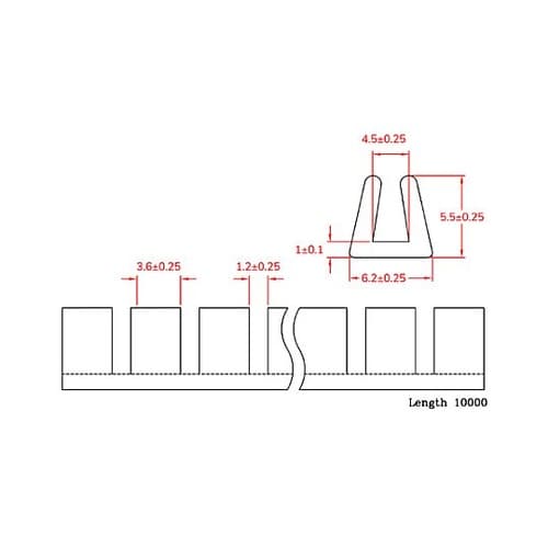 3.2−4.5mm/10m グロメット