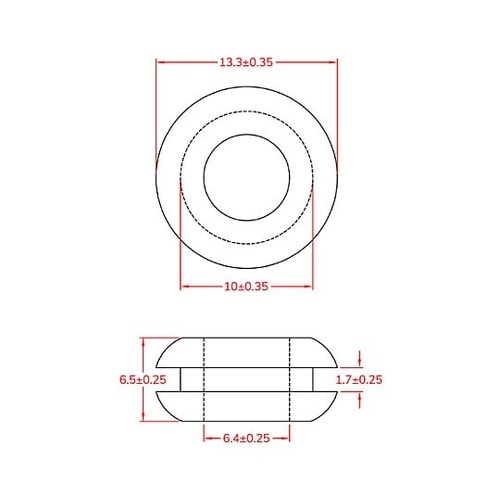 10.0mm グロメット(100個) E
