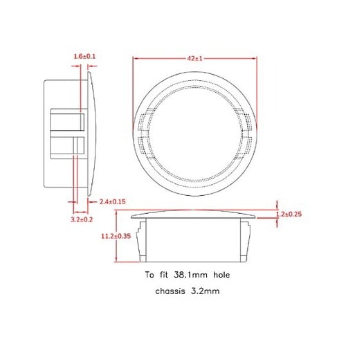 38.1mm ホールプラグ(100個)E