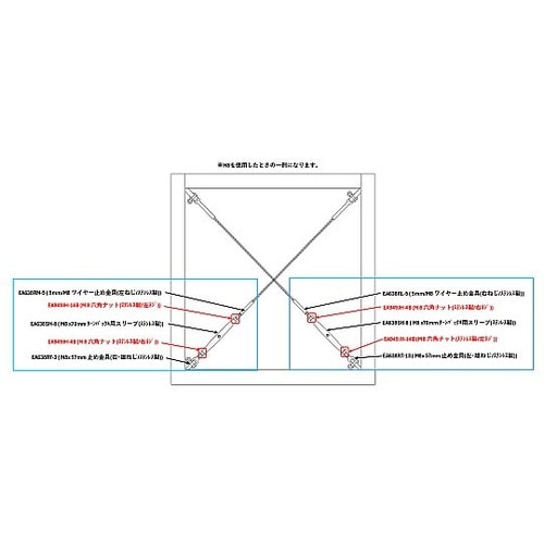 M20 六角ナット(ステンレス製/左ね