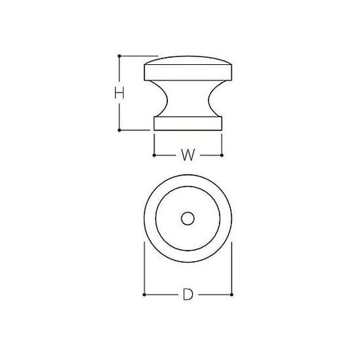 φ40x30mm つまみ(木製) EA9