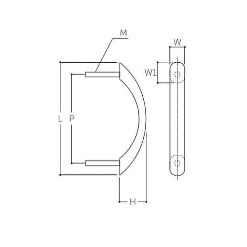 80mm 木製取手 EA951HA−25