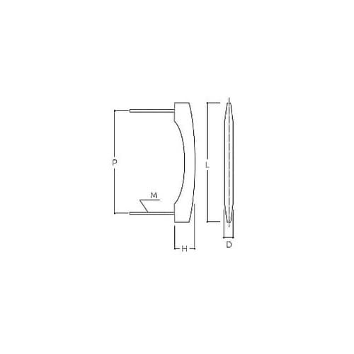 100mm 木製取手 EA951HA−4