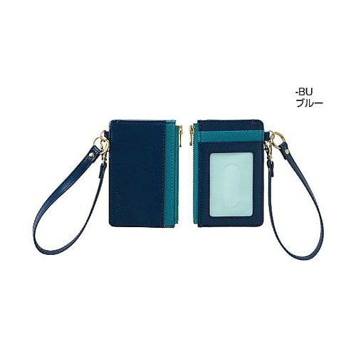 カードホルダー(ストラップ付/ブルー)