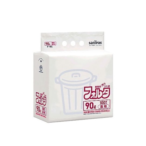 900x1000mm/90L ごみ袋(透