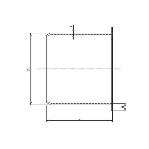 φ275mm スパイラルダクト用定着カラ