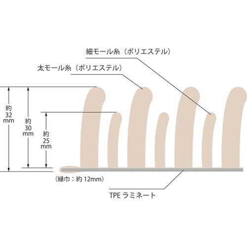 F−239−BE バスマットMUS BE