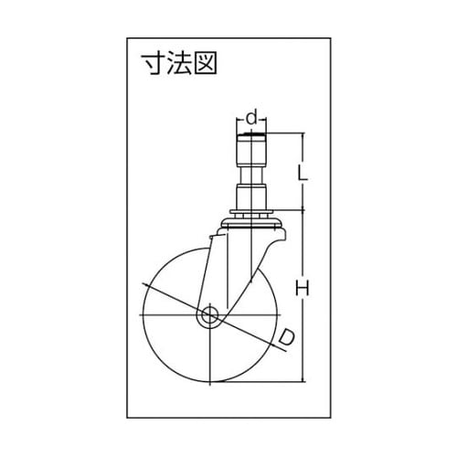 差し込み式 自在 キャスター ウレタン