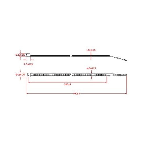 400x 4.6mm 結束バンド(耐候性