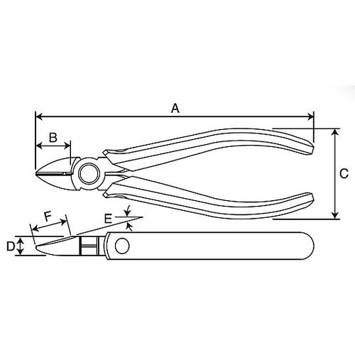 150mm 強力型電工ニッパー(砲金構造