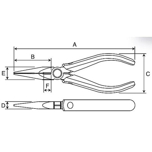 150mm ラジオペンチ(砲金構造/蓄光