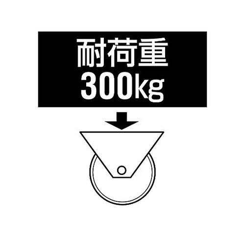 75mm キャスター(自在金具付・低床重