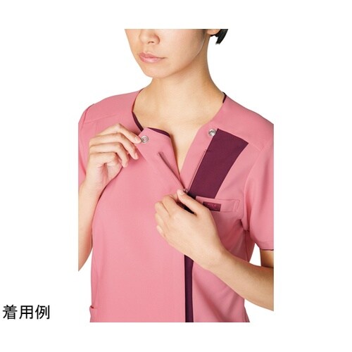 レディスジップスクラブR ピンク×バーガ