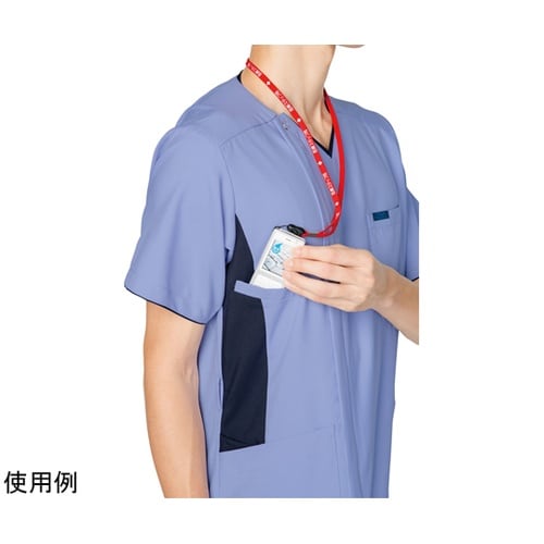 メンズジップスクラブR サックス×ダーク