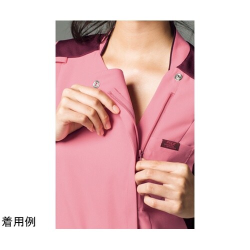 レディースジップスクラブR ピンク×バー