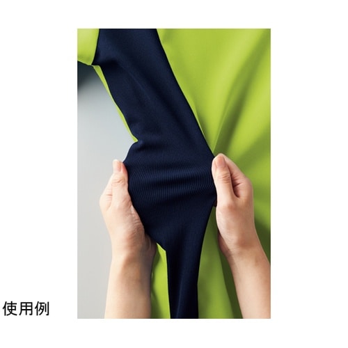 ジップアップスクラブR ライム×ダークネ