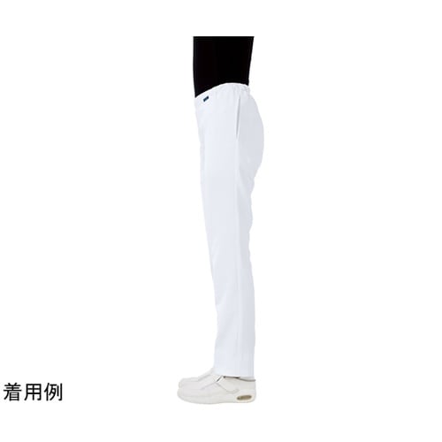 ストレートパンツ(総ゴム)ホワイト EL