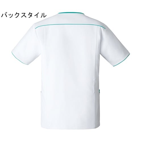 メンズジップスクラブR ホワイト×エムグ
